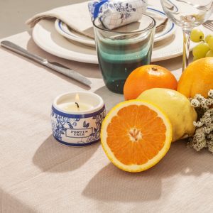 Conjunto de Velas Aromáticas Gold & Blue 70g x 3 2 2326 PC GoldBlue candle set 7 square